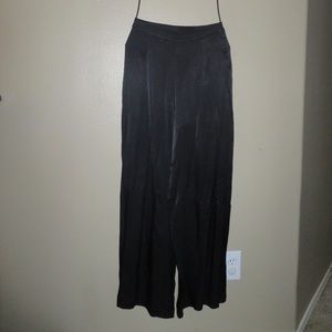 H&M silk wide leg pants